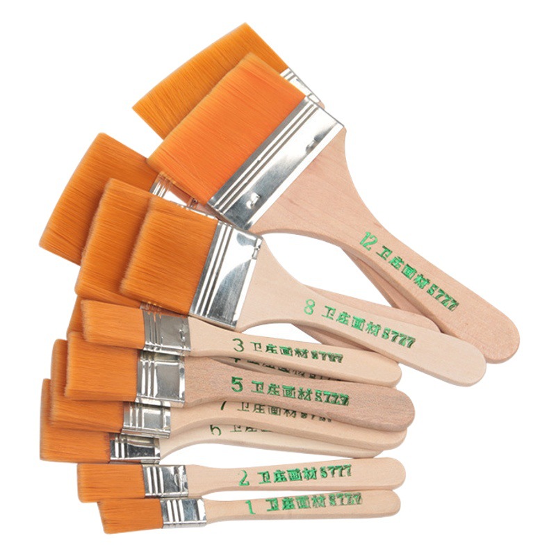 Juego de brochas para barbacoa y pintura, nailon, varios tamaños