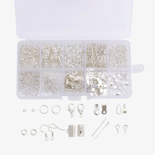 Amazon ジュエリーの作成と修理の組み合わせセット DIY ジュエリー アクセサリー ロブスター クラスプ オープン リング クリップ クラスプ|undefined