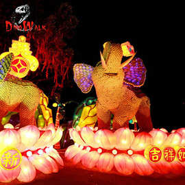 2019大型元宵灯会花灯彩灯自贡灯会制作春节灯会步行街亮化