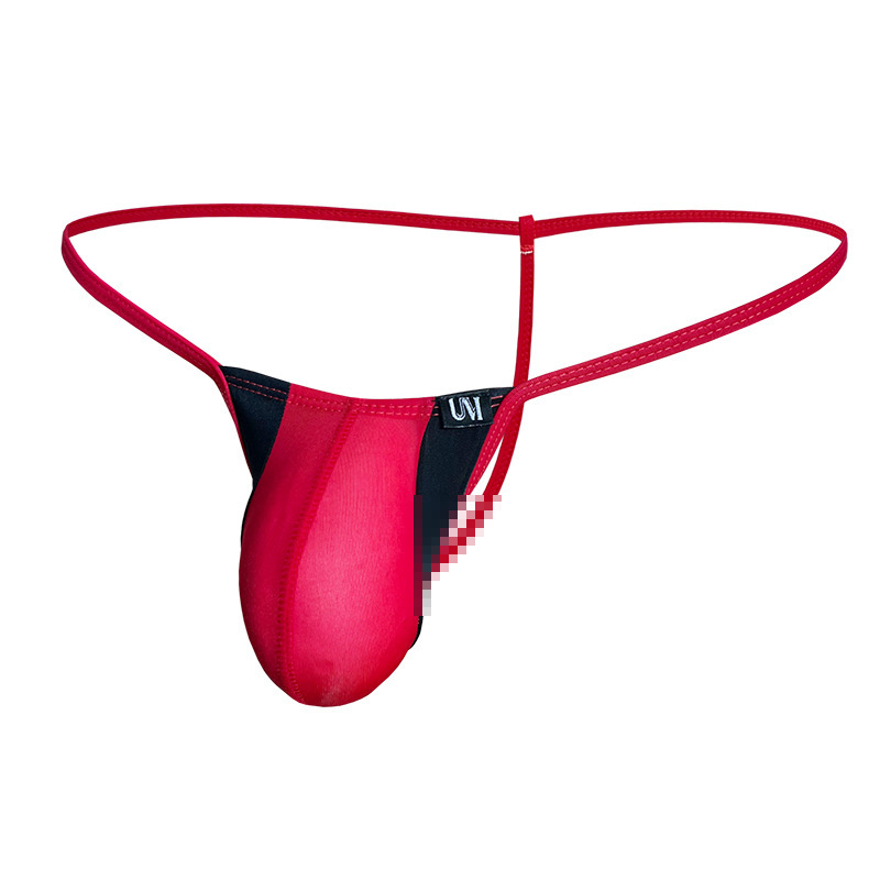 Factory Pull-Up Style Sexy Men's Thong Tm Underwear Ice Silk Male Thong W109 Factory Pull-Up Style Sexy Men's Thong Tm Underwear Ice Silk Male Thong W109