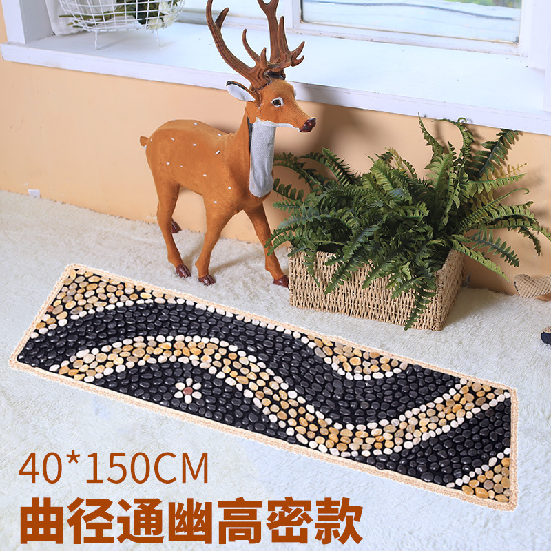 足裏マッサージマット玉石地マット雨花石足マット石指押さえ板家庭用ツボ足治療足マット