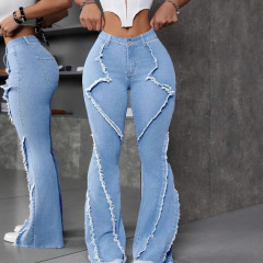 ジーンズレディースデニムパンツオーバーオールマルチポケットワイドレッグカーゴパンツ卸売