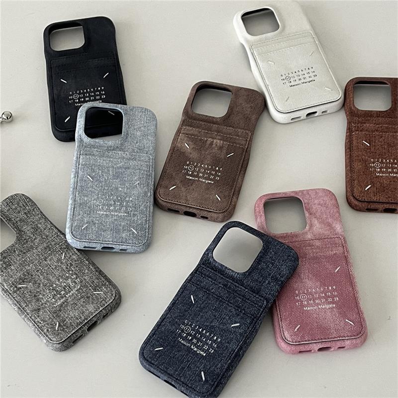 Calendar-Style Hand-Stitched Card Holder Phone Case Suitable for Apple 17/16/15/14P, Simple Solid Color iPhone 13/12