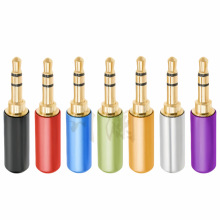 3.5插头三节音频插头3.5mm立体耳机插头3.5mm3节维修焊接头带线夹