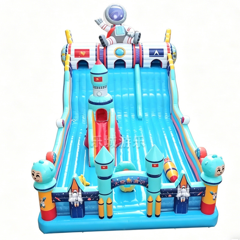 Gran castillo infláble para niños al aire libre barreras de paso deslizante de atracción para padres e hijos escalada de roca fábrica de equipos de cama de salto