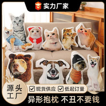 异形DIY佛小伴3D抱枕无边框可印照片无白边搞怪沙雕玩偶厂家定制