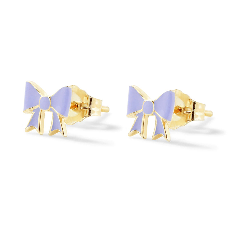 Bow Knot Pattern 1 Pair 925 Sterling Silver Bow Knot Ear Studs
