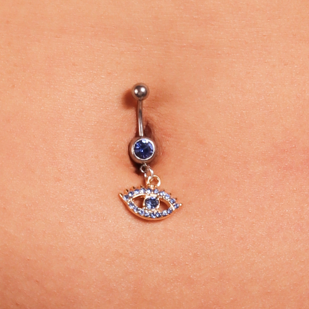 Devil's Eye Belly Button Ring Elegant Navel Piercing For Women_voghion.com