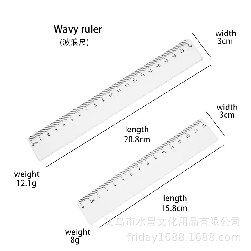 吊り下げカード袋15cm 20cm小学生の波尺透明厚さプラスチック学習図面物差し文房具バッグ部品|undefined