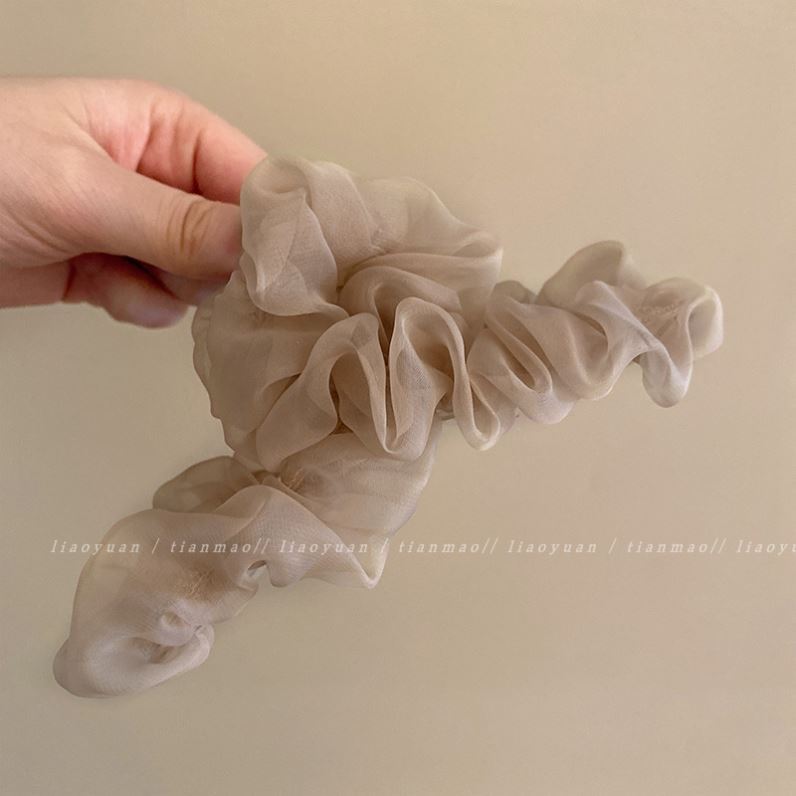 高级感超仙夏季网纱发夹女显发量后脑勺气质盘发器发抓夹大号鲨鱼