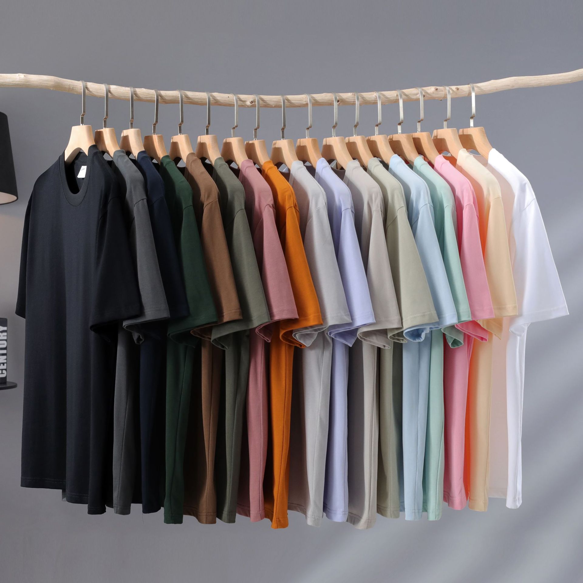 cotton summer solid base short sleeve T-shirt for leisure
