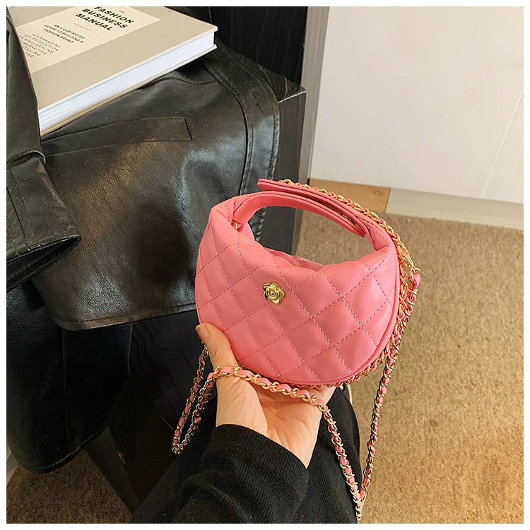 Детская сумка небольшого дизайна, цепочка, стиль Chanel, сумка-цепочка
