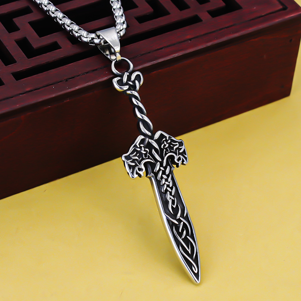 Anchor Skull Necklace Stainless Steel Pendant For Men And Women_voghion.com
