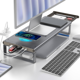 Computer Elevated Rack Office Desktop Monitor Base Bracket All-in-One Machine Bracket Laptop Storage Rack