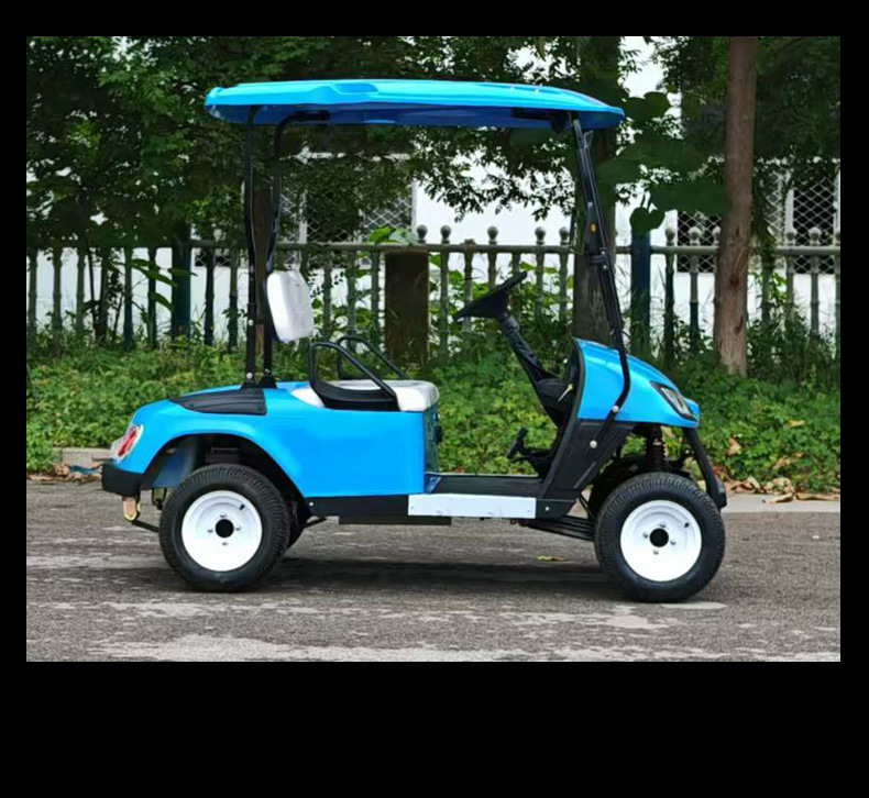 Electric Sightseeing Car, Four-Wheeled Tourist Attraction Golf Cart, Shuttle Bus, Sightseeing Vehicle, Small Sightseeing Car