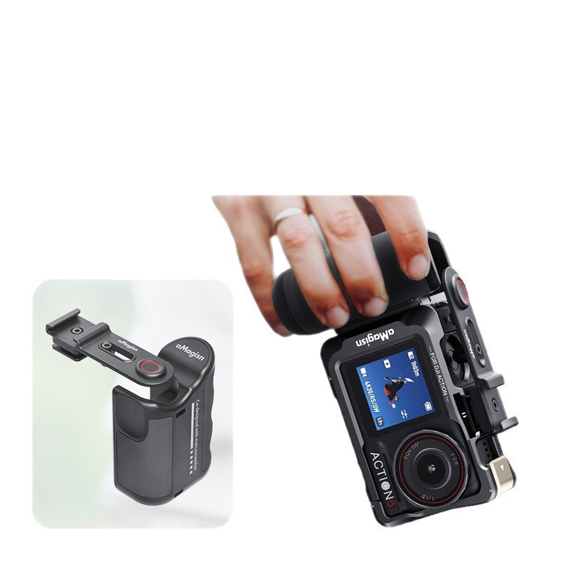 Amay は GoPro DJI action5/Shadowstone ACEpro アクション カメラ シャッター ストリート ショット ハンドル アセンブリに適しています。|undefined