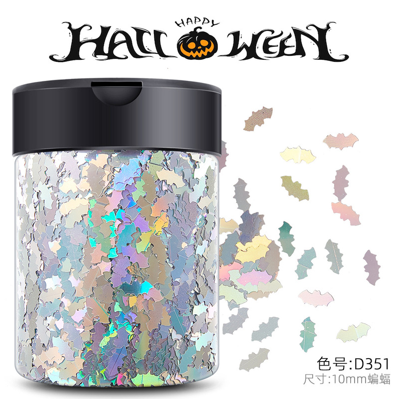 10mm bat Halloween nail sequins glitter nail polish stickers jewelry epoxy handmade material kg 10mm bat Halloween nail sequins glitter nail polish stickers jewelry epoxy handmade material kg