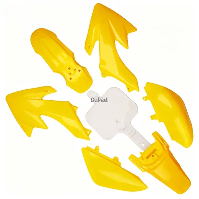 Xr50 Off-Road Motorcycle Plastic Shell — Digər kuzov və aksesuarlar - yellow-6-yellow-and-1-white