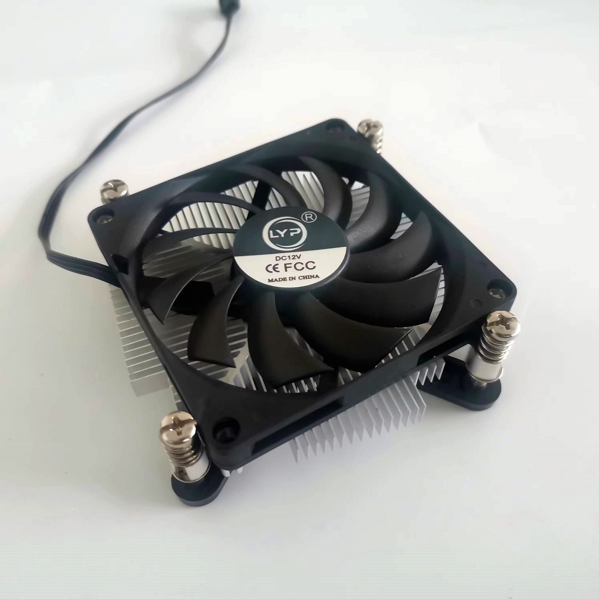 工控一体机超薄款CPU散热器8010静音风扇115x平台