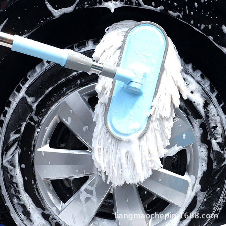 Car Wash Mop Car Wash Tool Car Wipe Telescopic Rotating Long Rod Car Brush Soft Hair
