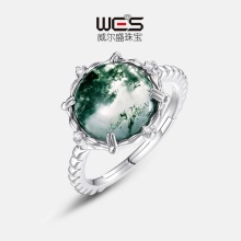 �羳�������ˮ�ݬ�觽�ָS925�y��Ȼ�G̦�\ʯ�r��ָ��W�����