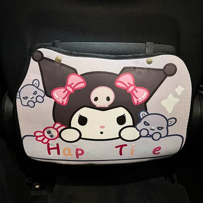 Three Car Seat Back Anti-Kick: Chair back anti-kick pad - kuromi-flyer
