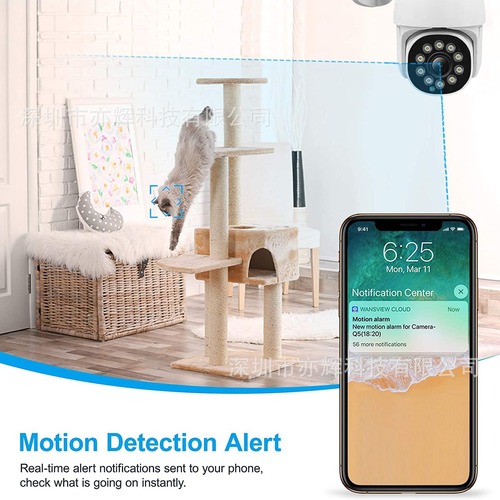 Outdoor mini ptz ip camera wireless network HD outdoor wifi dome surveillance camera