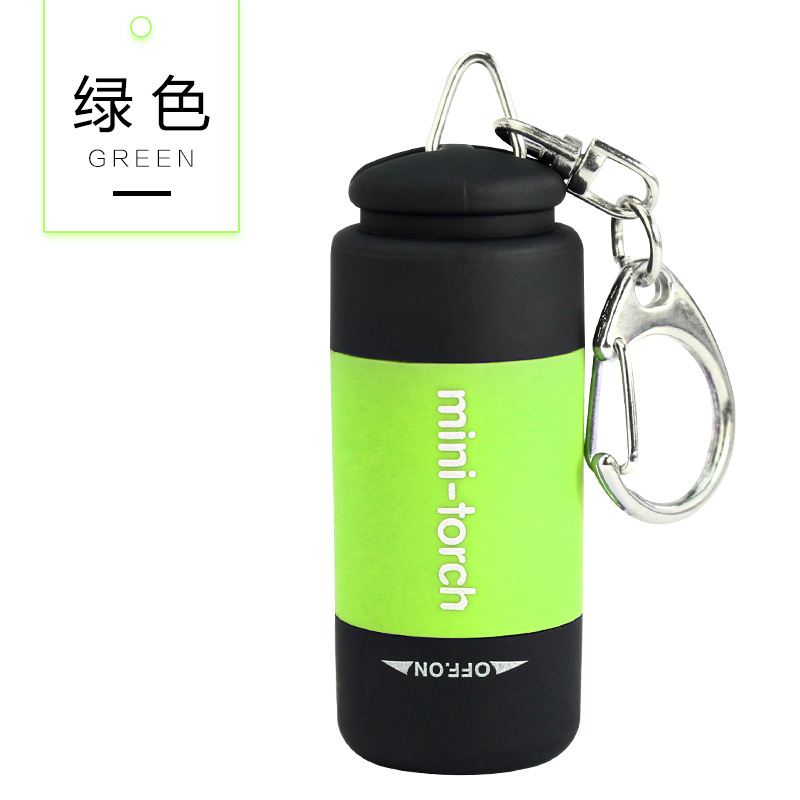 Viaje al aire libre portátil linterna para niños pequeño llavero luz USB recargable linterna fuerte luz LED mini bolsillo