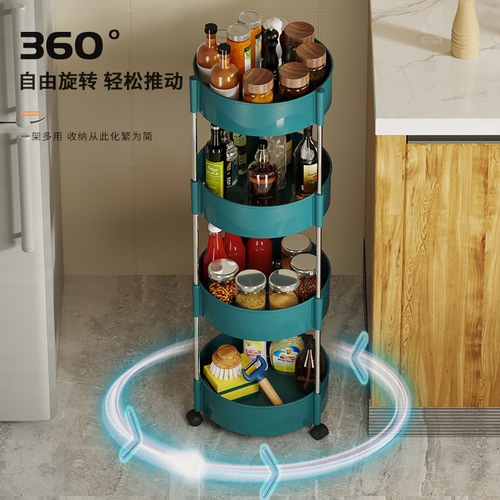 Rotating seasoning rack kitchen countertop seasoning box seasoning rack rotating tray seasoning jar storage box spices