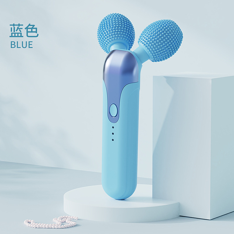 新しい電動洗顔器、洗顔ブラシ、美容マッサージ器、ローラー振動リフティングアーティファクト、Vフェイス美容痩身器|undefined