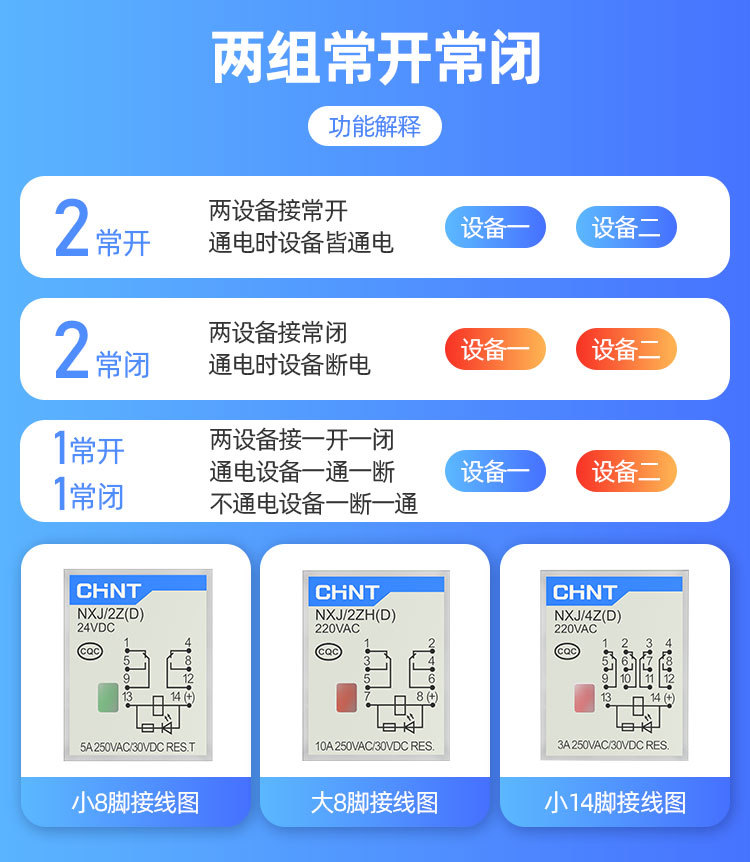 小型中间继电器