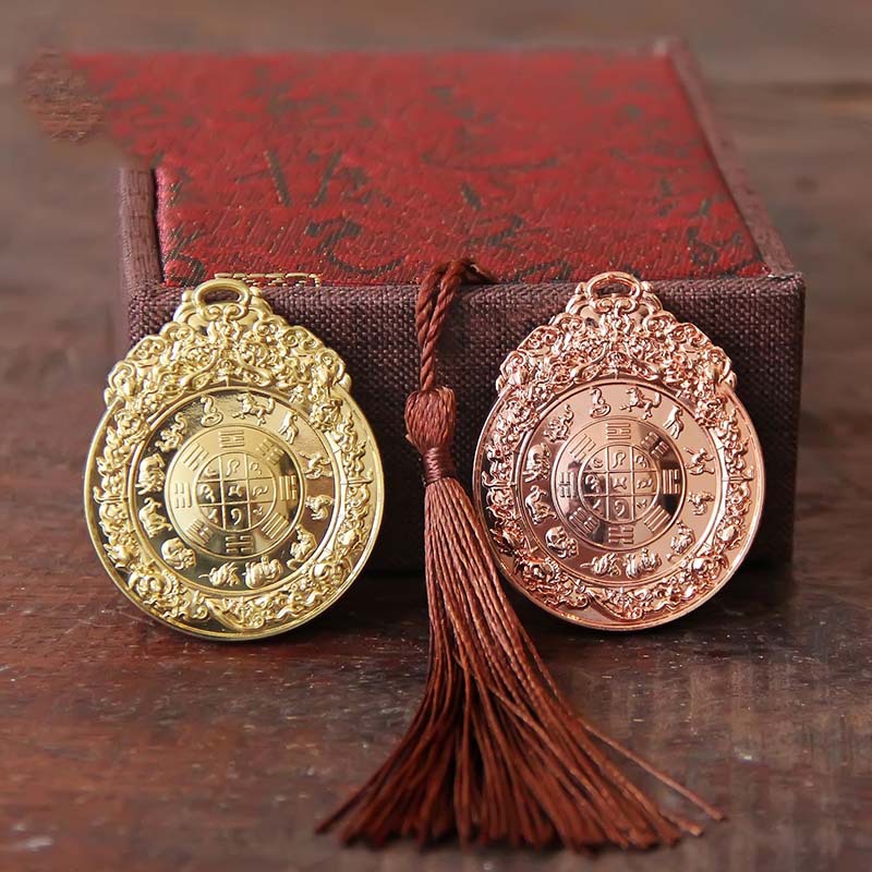 Wenshu nine palace bagua pendant male pendant couple necklace charm male female pendant key accessory
