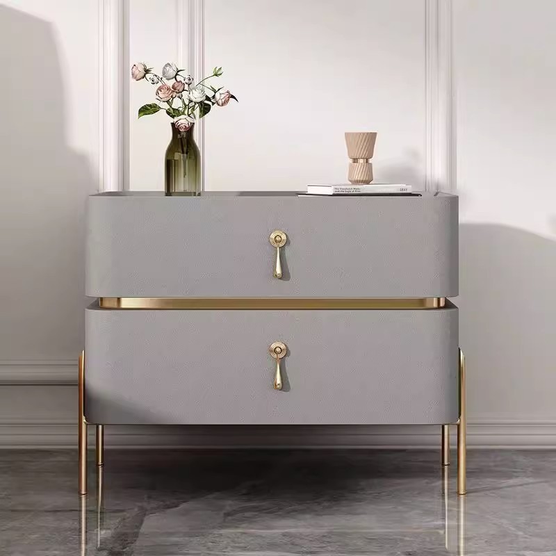 Dormitorio doméstico simple y moderno dormitorio superior italiano de lujo ligero mesita de cabecera sin instalación integral nuevo tipo