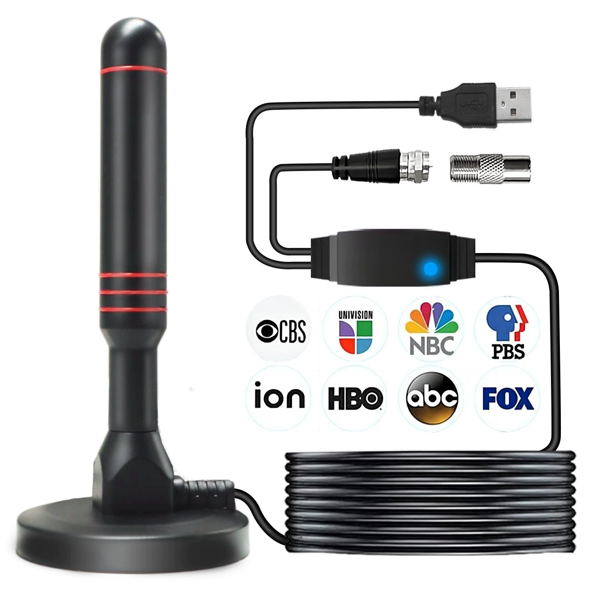 跨镜新款HDTV室内电视天线信号接收神器地面波DTMB数字天线