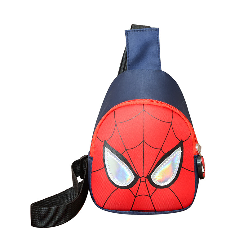 Cartoon Anime Bolso de pecho para niños y niñas Araña fresca de moda Bolso de mensajero para niños guapos Viajes al aire libre Monedero para niños