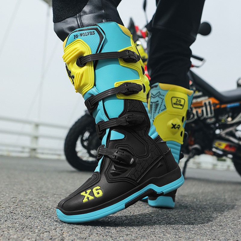 Nuevos zapatos de motocicleta para hombres y mujeres, zapatos de motocicleta para hombres, jinetes de cuatro estaciones, botas de motocicleta, botas de carreras