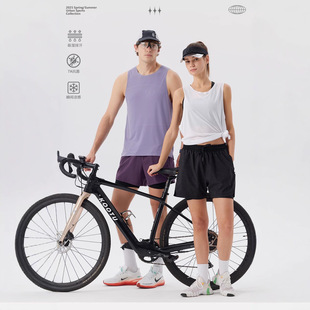 Hengleda 2025 Round Neck Pure Color Sleeveless Sports T-Shirt Quick-Drying Sweat-Absorbent Running Fitness Comprehensive Training Sports Vest