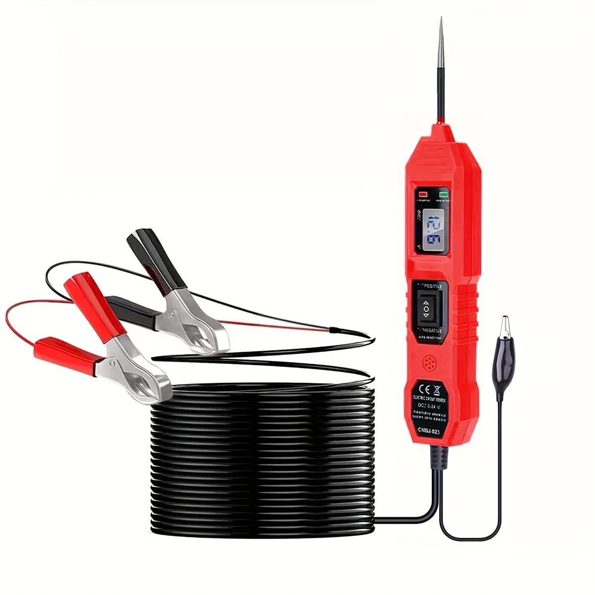 Power circuit probe tester, 6V/24V DC circuit tester, multi-functional automotive circuit detector