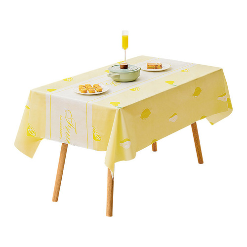 Household table mat pvc waterproof and oil-proof tablecloth ins kitchen non-slip tablecloth high-end light luxury table mat
