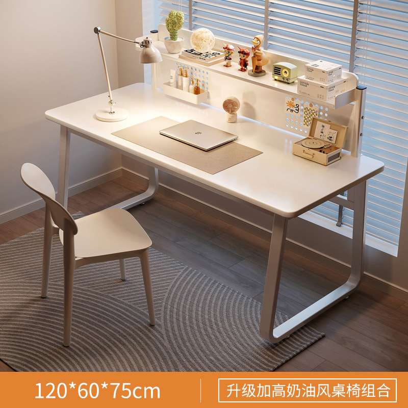 Escritorio Dormitorio Estudio para estudiantes Escritorio de aprendizaje de escritura Estilo crema Hogar Escritorio de computadora de escritorio simple Escritorio de oficina