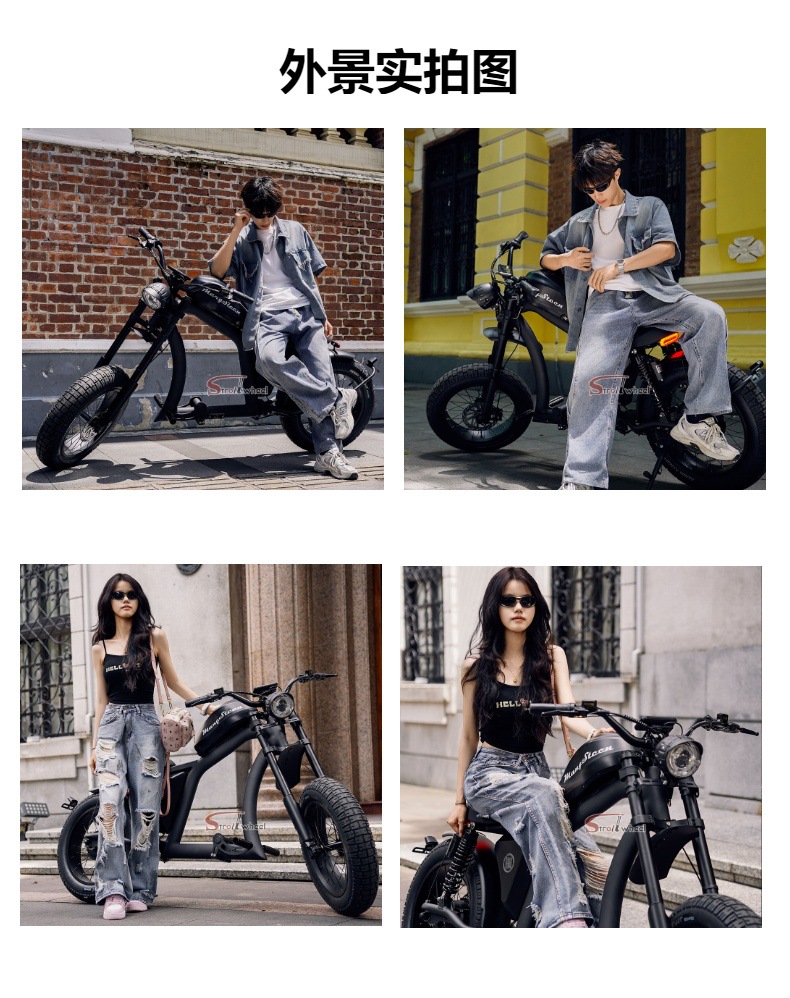 European Warehouse Dropshipping Ft02Eec Model Outdoor Cycling 48V Two-Wheeled Electric Motorcycle Bicycle Ce Certified