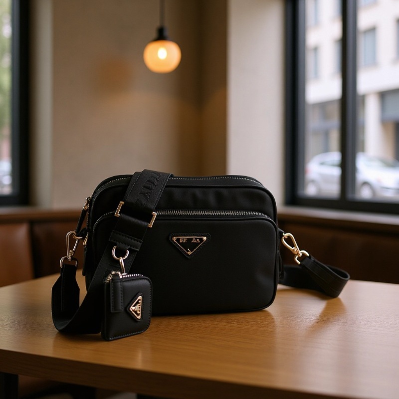 Kişi krossbody çantası, saffiano dəri, çiyin və messenger modeli