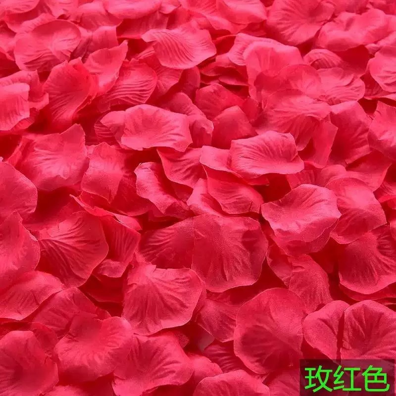バレンタインデーの摩擦のないバラの偽の花びら、結婚式の告白の装飾、手振り花のプロポーズ、花びらの雨、結婚式の部屋の装飾|undefined