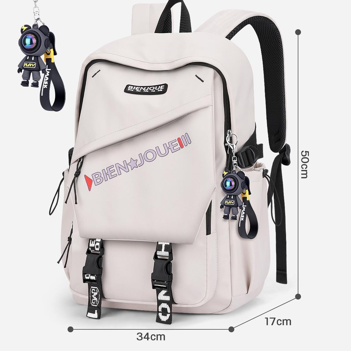 Escuela secundaria mochila estudiantes universitarios niños de sexto grado niñas estudiantes de escuela primaria estudiantes de secundaria hombres mochila de gran capacidad