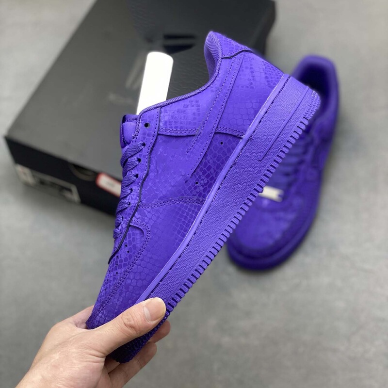 Cross-border Air Force Kobe sneakers AF1 purple mamba snake pattern fashion trendy shoes for men and women, thick-soled height-increasing sports sneakers Cross-border Air Force Kobe sneakers AF1 purple mamba snake pattern fashion trendy shoes for men and women, thick-soled height-increasing sports sneakers