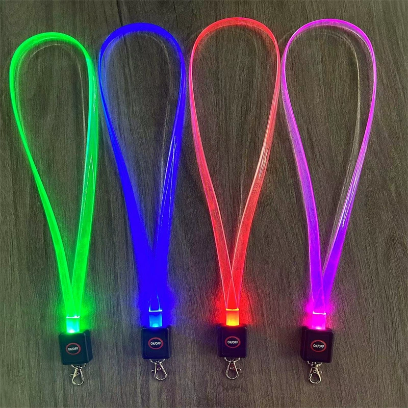 Студенческая школьная карта светящийся шнурок бирка разрешения на работу вспышка шнурок выставочный значок шнурок Оптическое волокно световод веревка шнурок