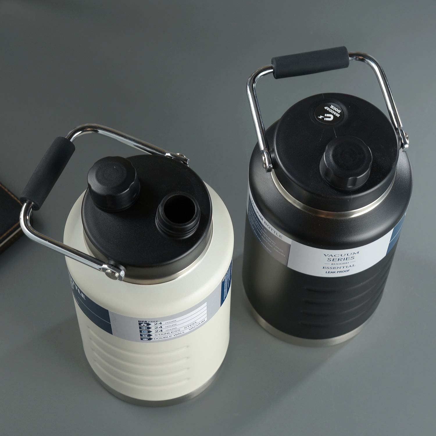 Transfronterizos de 2L de gran capacidad de hervidor de agua de aislamiento 304 taza de acero inoxidable de agua deportiva portátil cubo de agua de calentamiento