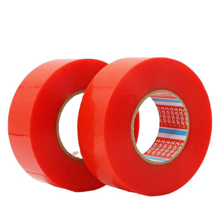 tesa4965红膜双面胶带 德莎4965透明强力高粘双面胶