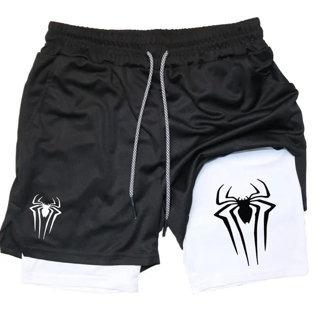 Dragon Ball Series Ghost Face Shorts Summer Printed Double Layer Two-In-One Men's Basketball Running Casual Home Sports Shorts Dragon Ball Series Ghost Face Shorts Summer Printed Double Layer Two-In-One Men's Basketball Running Casual Home Sports Shorts