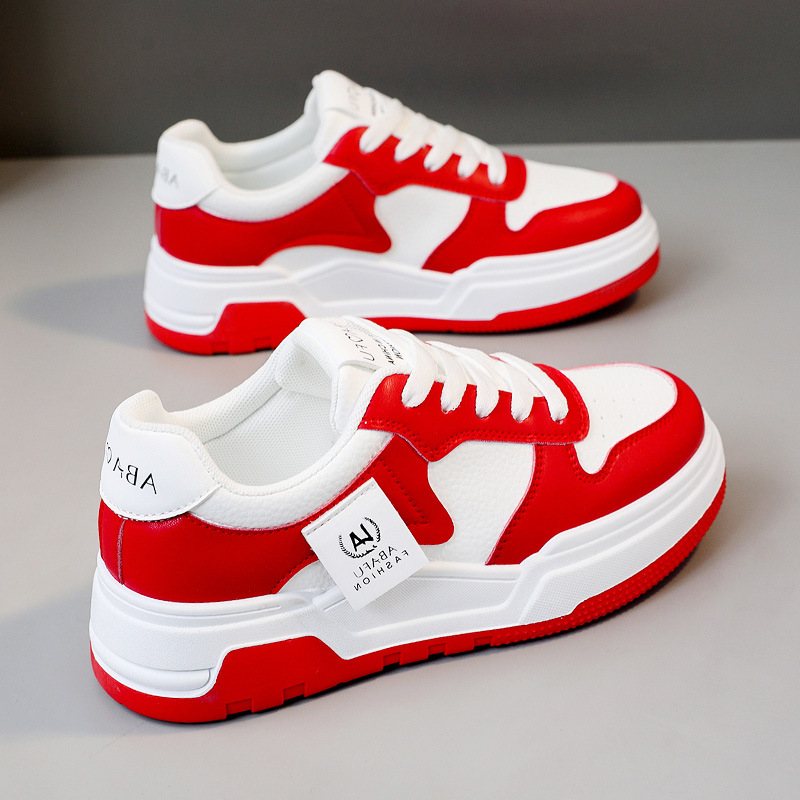 Sport und Casual 2024 Neue kleine weiße Einzelschuhe für Damen Bequem, atmungsaktiv, farbenfroh, vielseitig, schmale Passform_voghion.com